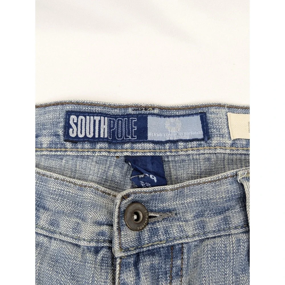 Southpole Jeans Mens 38x32 Baggy Relaxed Y2K Distressed Hip Hop Street Wear Wide